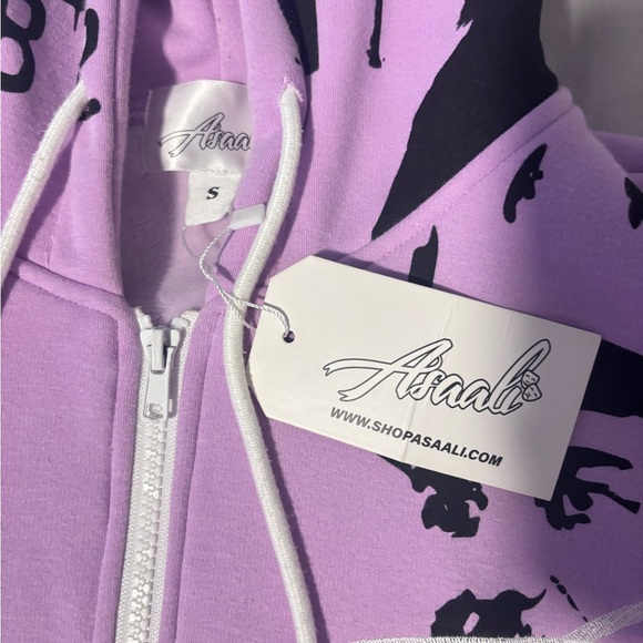 Altru Apparel Men's Pink Zip Up Sweater - Picture 2 of 2